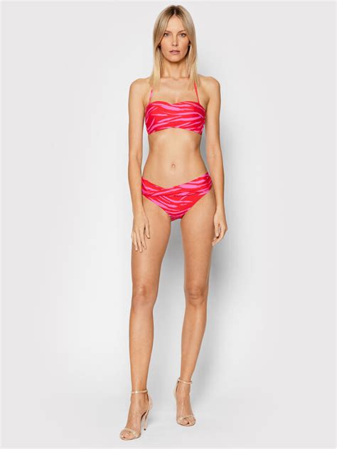 Seafolly Bikini Oberteil Skin Deep Bustier Bandeau Rot