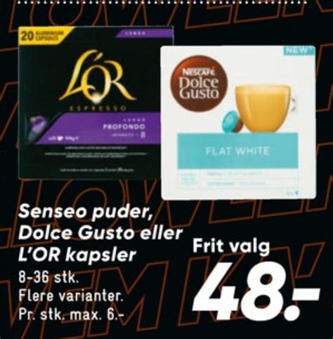 Nescafe Dolce Gusto Flat White Kaffekapsler Bilka Oktober Alle