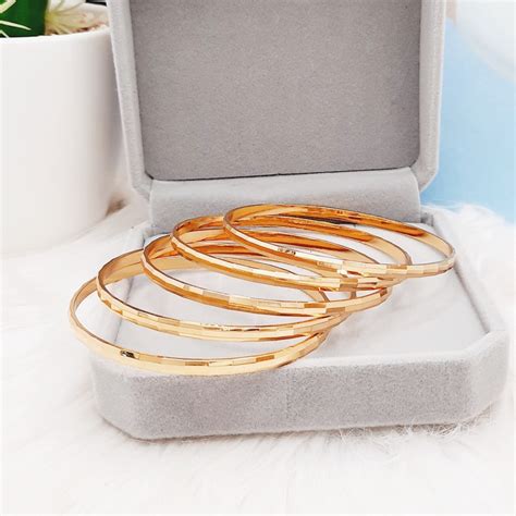 Jual Gelang Keroncong Set Pcs Atau Satuan Wanita Gold Lapis Emas