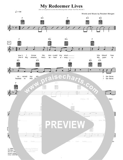 My Redeemer Lives Sheet Music PDF (Hillsong Kids) - PraiseCharts