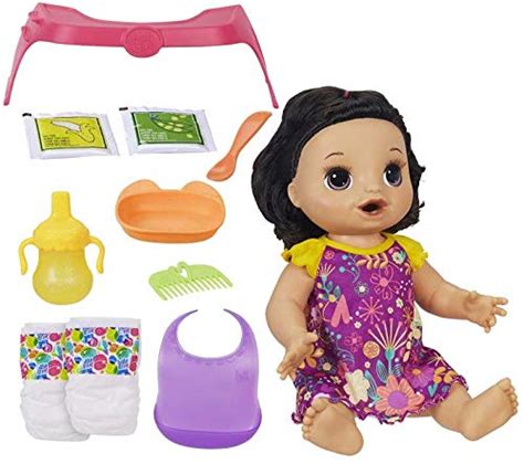 Buy BABY ALIVE Happy Hungry Baby Brown Straight Hair Doll Makes 50