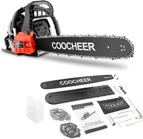 Amazon Coocheer Chainsaw Cc Inch Hp Gas Powered Chain