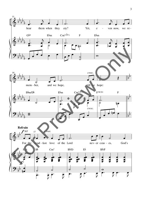 The Steadfast Love of the Lord (SATB ) by Ma | J.W. Pepper Sheet Music