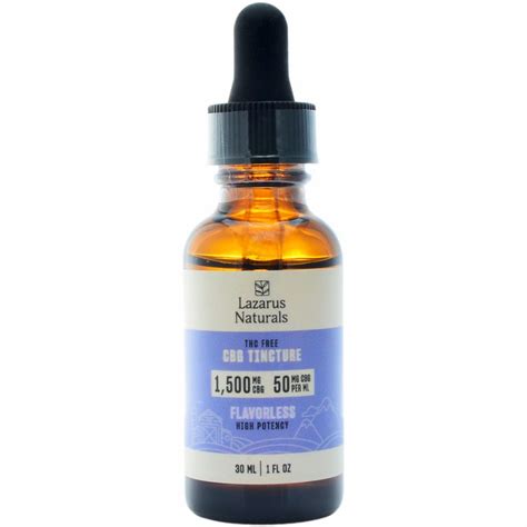 Lazarus Naturals Flavorless High Potency CBG Isolate Tincture 1500mg