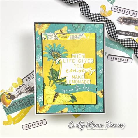 10 Cards 1 Kit Simple Stories Vintage Lemon Twist Mft Card Sketches Diy Handmade Greeting