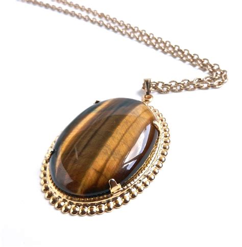 Tigers Eye Necklace Pendant