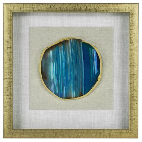 Huji Home Products Agate Slice Shadow Box Wall Décor Ms46988b 15 74 X 15 74