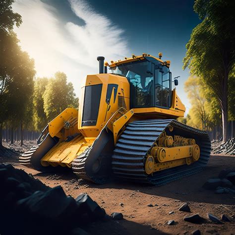 Premium Photo A Yellow Bulldozer With The Word Bulldozer On It