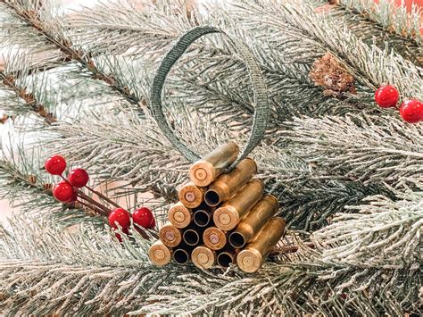 556223 Brass Bullet Casing Christmas Tree Ornament Etsy