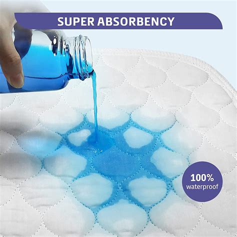 Washable Bed Pads 34 X 36 2 Pack Heavy Absorbency Reusable