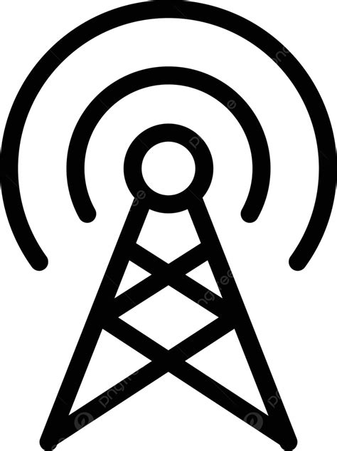 Tower Symbol Radio Tower Vector Symbol Radio Tower Png And Vector