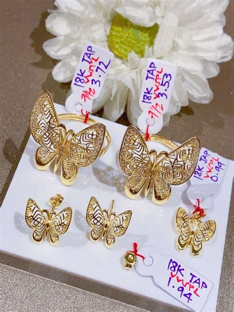 K Butterfly Set Of Japan Gold Women S Fashion Jewelry Organizers