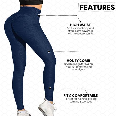 Womenss Leggings Tiktok Butt Lift Anti Cellulite High Waist Push Up