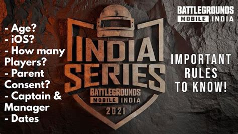 Battlegrounds Mobile India Series 2021 Rules And Regulations Watch Full