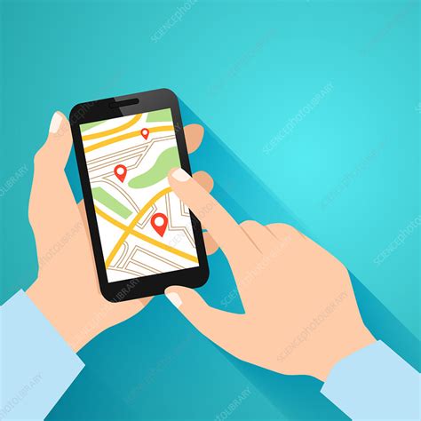 Online Map Illustration Stock Image F0197439 Science Photo Library