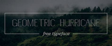 Free Geometric Hurricane Font Titanui