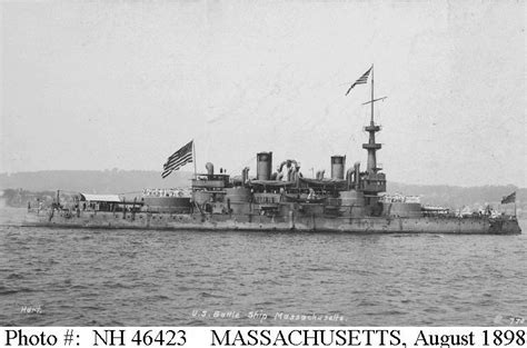 Usn Ships Uss Massachusetts Bb 2