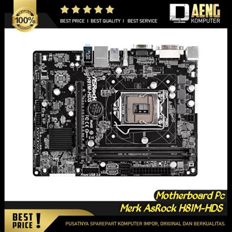 Jual Motherboard Mainboard Mobo Pc Merk Pc Merk Asrock H M Hds Socket