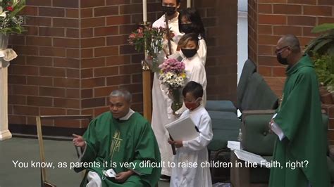 Introducing Altar Server Francis To The Parish For His First Mass