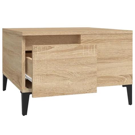 Meubles Table Basse Ch Ne Sonoma X X Cm Bois D Ing Nierie