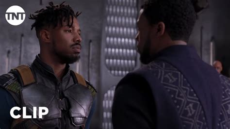 Black Panther | Clip: Killmonger Challenges T'Challa to Ritual Combat ...