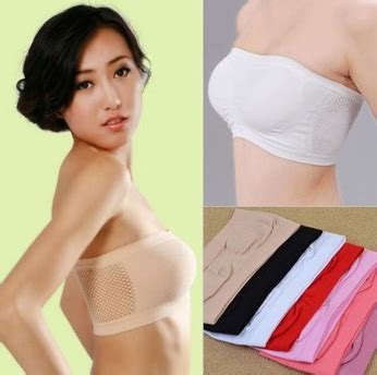 Топ AliExpress Womens Ladies Sexy Strapless Breathable Bandeau Boob Sports Vest Crop TOP Bras