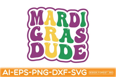 Mardi Gras Dude Graphic By Design Forest 360 · Creative Fabrica