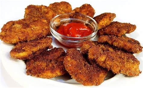 Домашние наггетсы из куриного филе на сковороде рецепт с фото пошагово