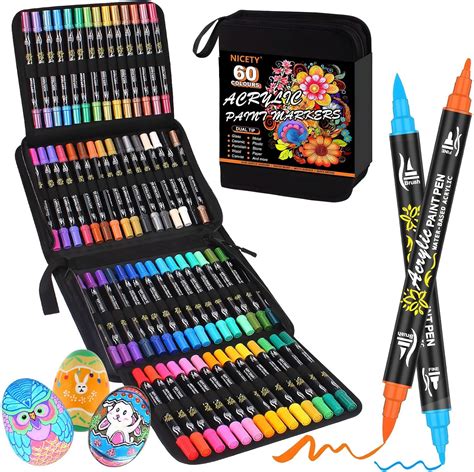 Nicety Pcs Feutre Acrylique Peinture Stylo Acrylic Paint Marker