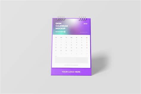 Premium Psd Desk Calendar Mockup