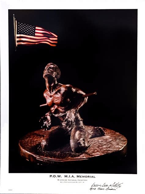 Vietnam Memorial Sculpture Poster Signed By Lewis Lee Millett Jr On Sale Art Prints