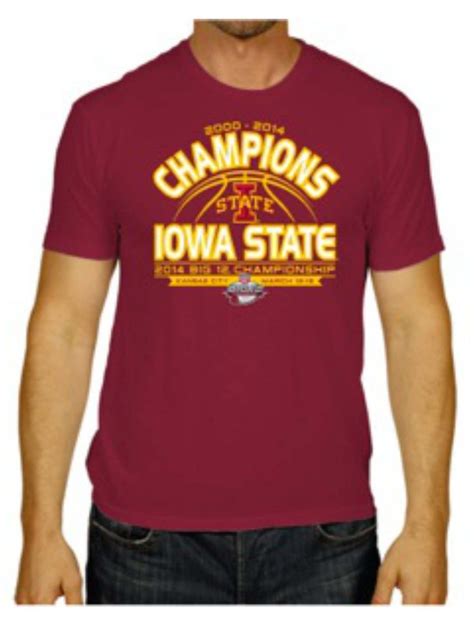 Iowa State Cyclones The Victory 2014 Big 12 Basketball Champions Red T