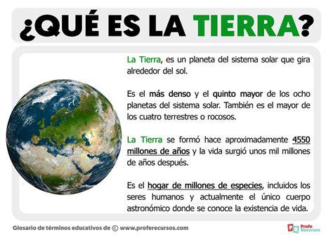 Qu Es La Tierra El Planeta Tierra