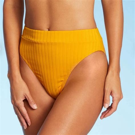 Xhilaration Swim Nwt Xhilaration Ribbed High Leg High Waist Bikini