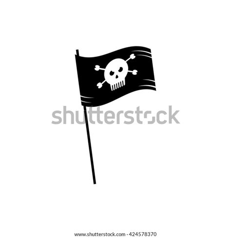 Pirate Flag Icon Stock Vector Royalty Free 424578370 Shutterstock