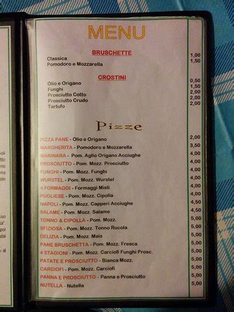 Pizzeria Acquaviva Muro Lucano Menu Prezzi Valutazione Del Ristorante