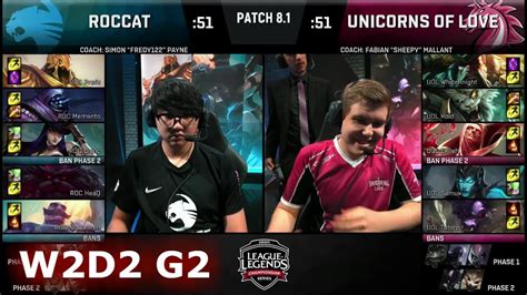 ROCCAT Vs Unicorns Of Love Week 2 Day 2 Of S8 EU LCS Spring 2018