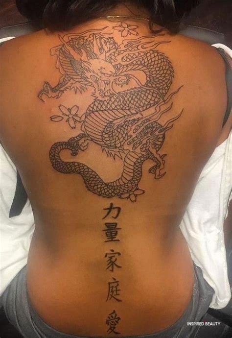 16 Dragon Spine Tattoo For Woman Dragon Tattoo For Women Spine