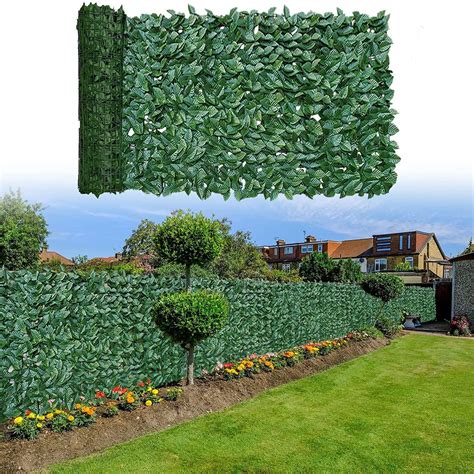 K Nstliche Blatt Zaun Panels Faux Hedge Privatsph Re Zaun Bildschirm