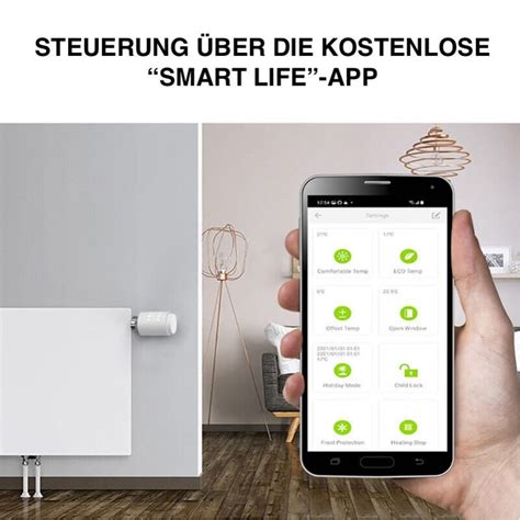 TUYA Zigbee Smart Heizkörperthermostat Digital Heizungsthermostat Set