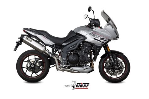 Escape Homologado Mivv Speed Edge En Acero Inox Para Triumph Tiger