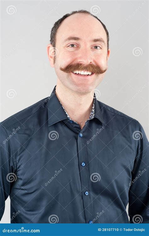 Handsome Smiling Man Stock Photo Image Of Joyful Male 28107710