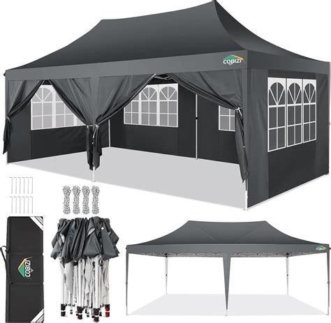 Amazon Cobizi X Pop Up Canopy Tent With Sidewalls Easy Set