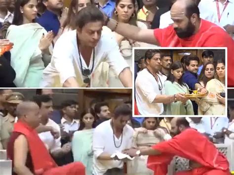 Shah Rukh Khan And Suhana Khan Were Seen At Shirdi Sai Baba Temple