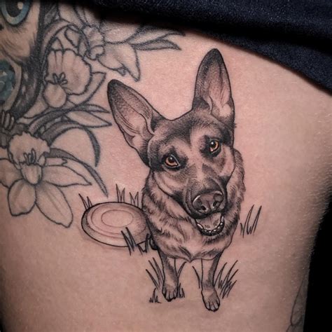 Cute Tattoos Of German Shepherds Designs January 2023