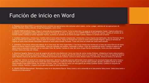 Herramientas De Word Y Sus Funciones Ppt