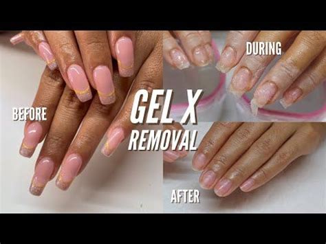 HOW TO REMOVE GEL X NAILS AT HOME YouTube Gel Nail Removal Hard