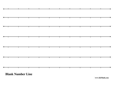 Free Printable Blank Number Lines