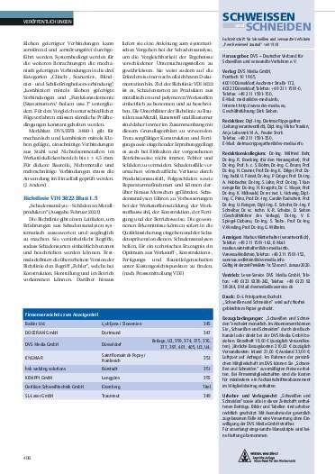 Richtlinie VDI 3822 Blatt 1 5 Ausgabe 6 2021 Schweißen und Schneiden