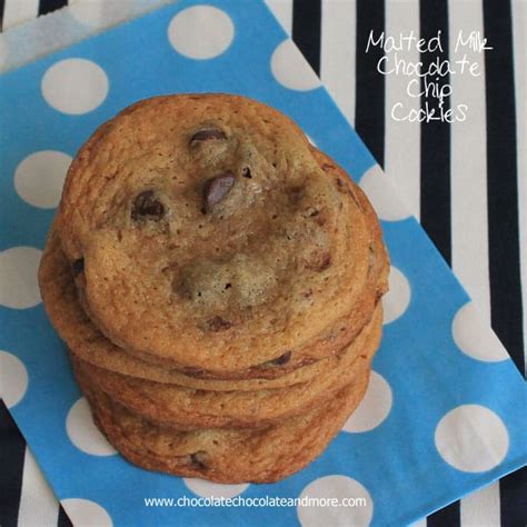 Malted Chocolate Chip Cookies Chocolate Chocolate And More